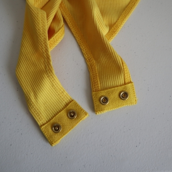 Sergio Hudson X Target Women's Size M Off the Shoulder Bodysuit Yellow - Picture 7 of 10